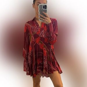 free people long sleeve dress